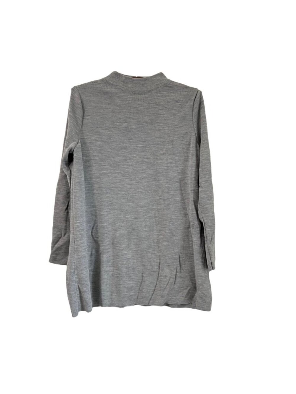 COS Womens Gray Mock Neck Wool Long Sleeve Pullover Tunic Sweater Size Small